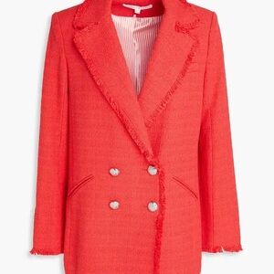 Veronica Beard Coral Nayeli Tweed Jacket